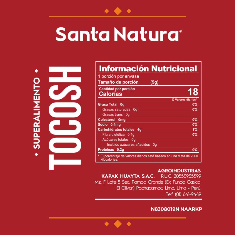 TOCOSH CON UÑA DE GATO Y MUÑA 75 GR