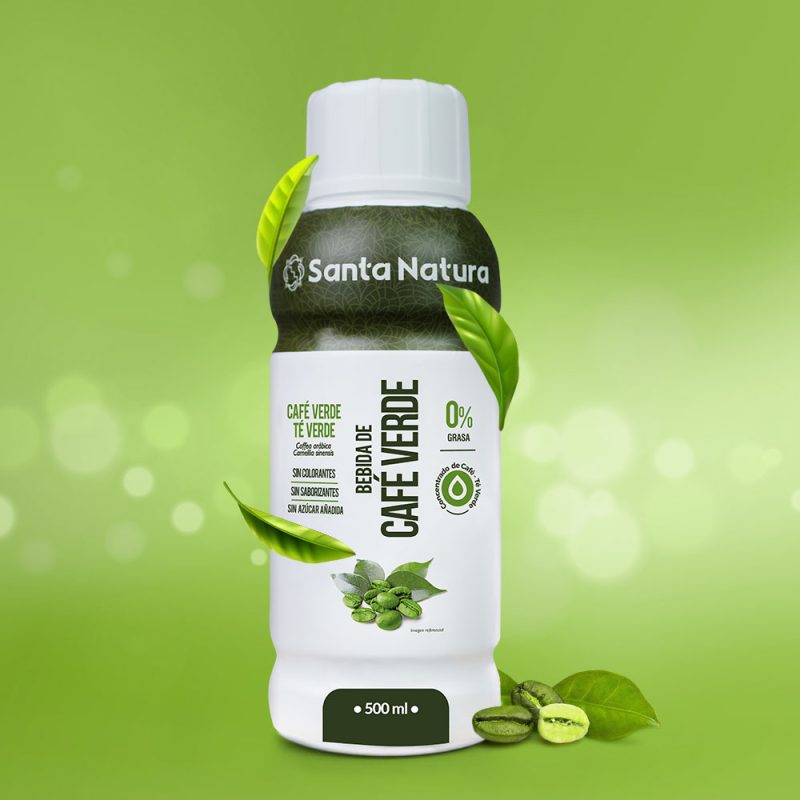 Bebida de Café Verde y Té Verde Santa Natura