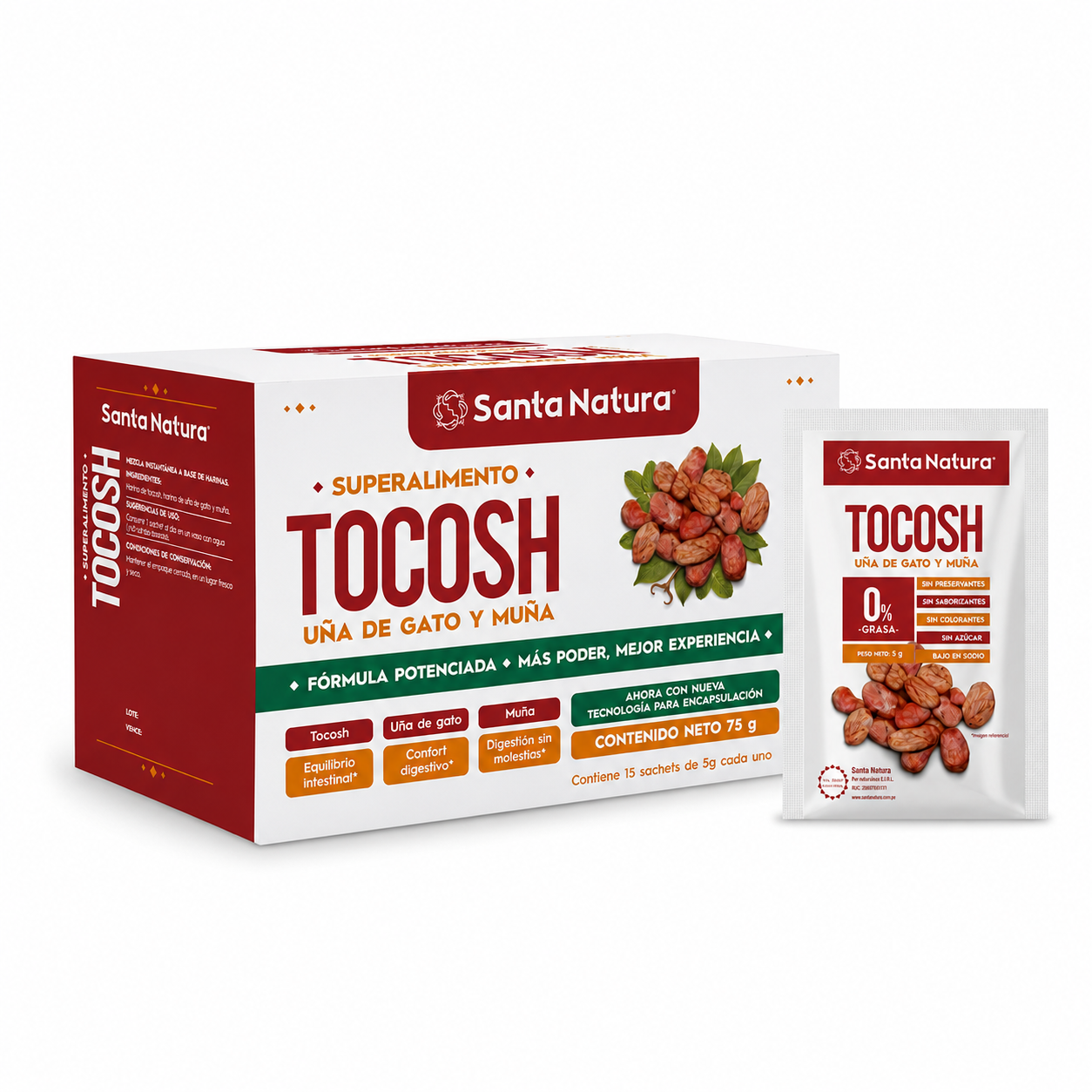 Tocosh con uña de gato y muña