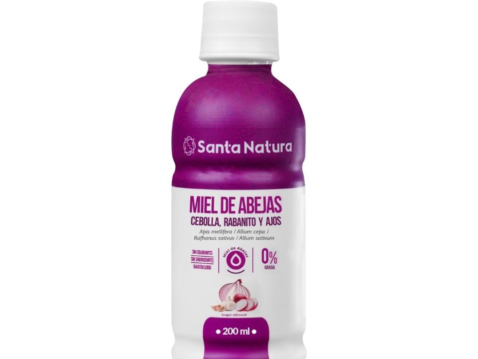 Miel de Abejas Cebolla Rabanito y Ajos Santa Natura
