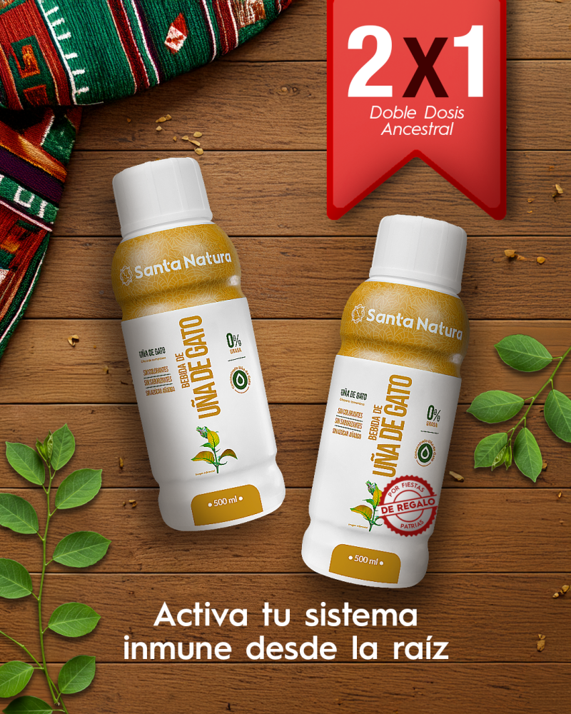 PROMO 2X1 BEBIDA DE UÑA DE GATO 500 ML