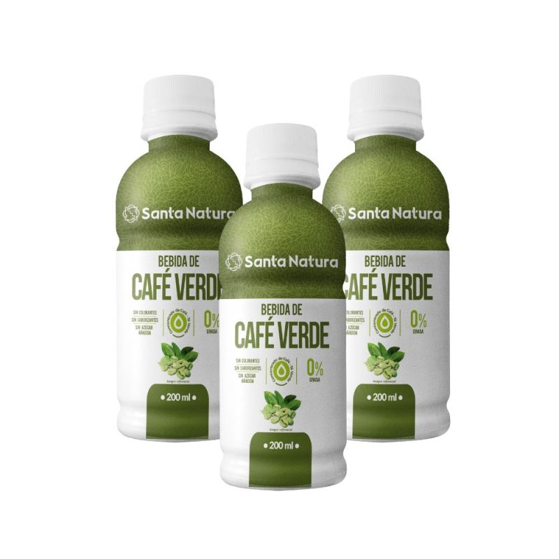 PACK X3 CAFÉ VERDE 200 ML