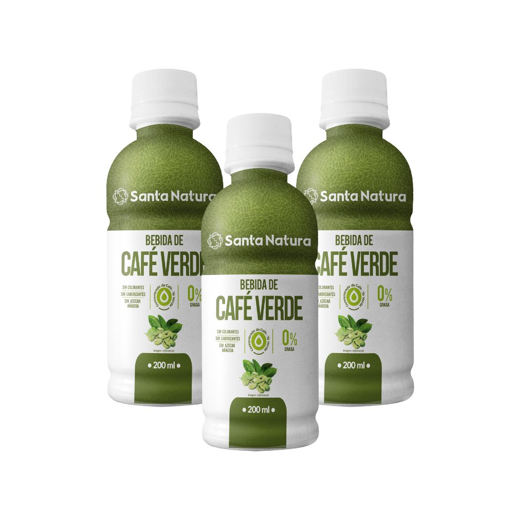 PACK X3 CAFÉ VERDE 200 ML