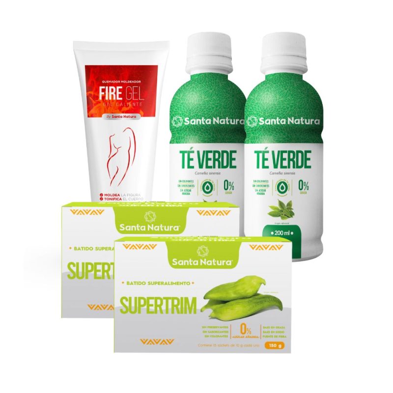 PACK 2 SUPERTRIM + 2 TE VERDE + 1 GEL REDUCTOR DE REGALO