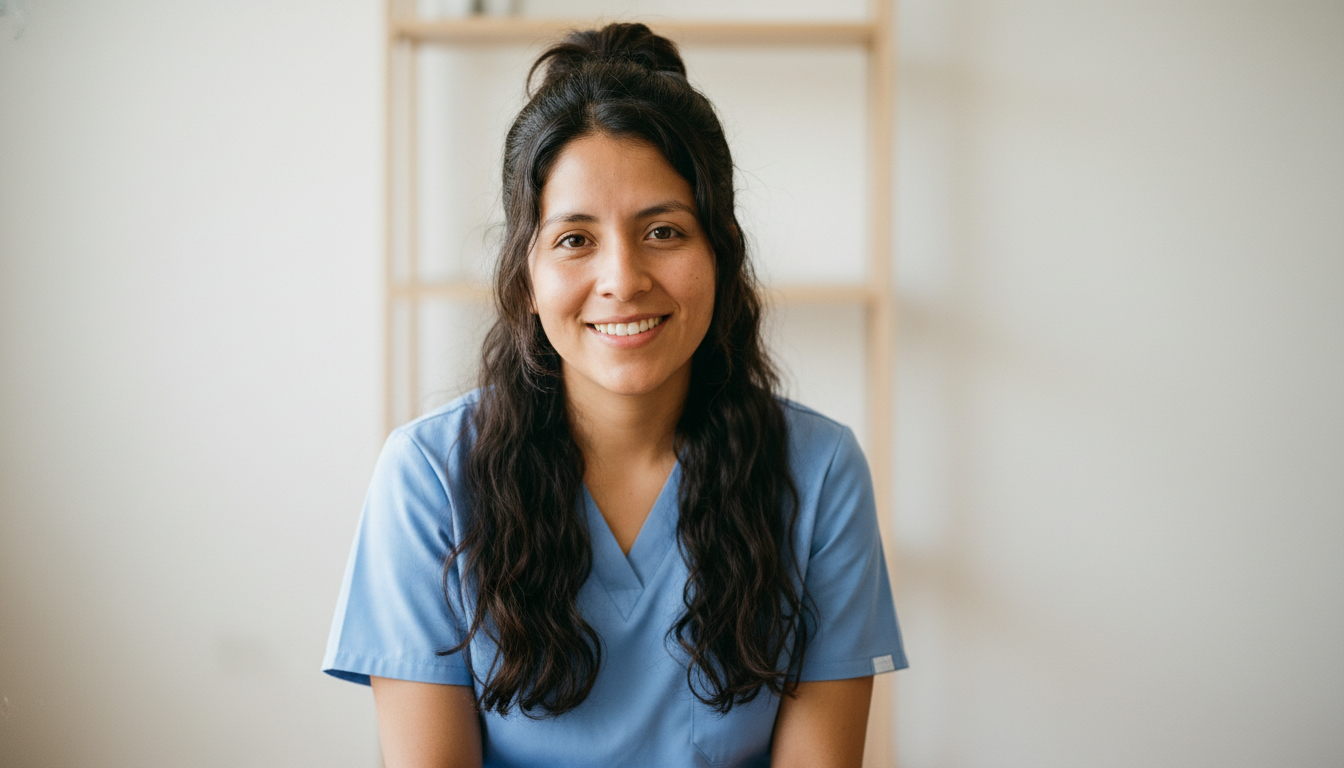 Mujer joven en oficina