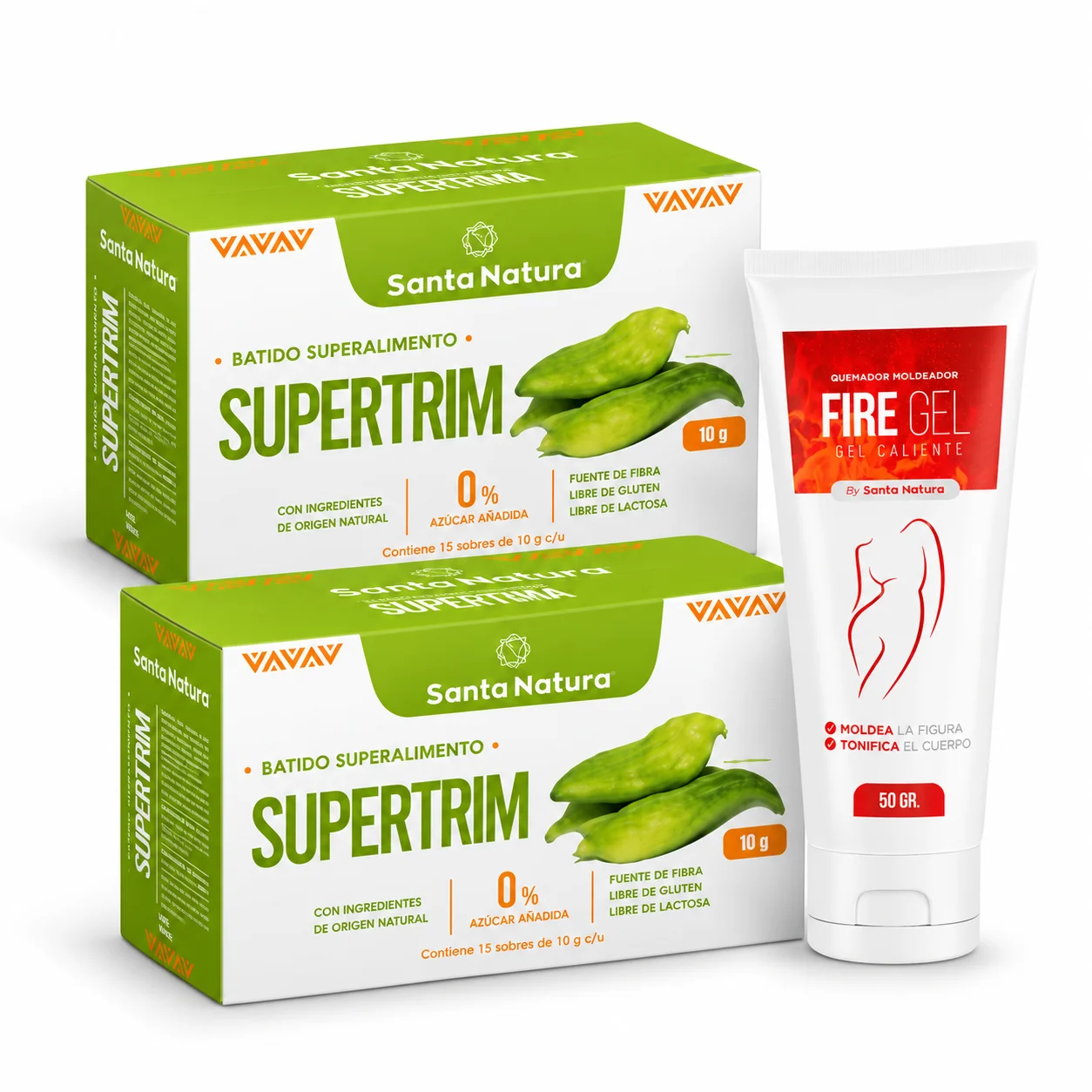 PACK X2 SUPERTRIM + FIREGEL DE REGALO